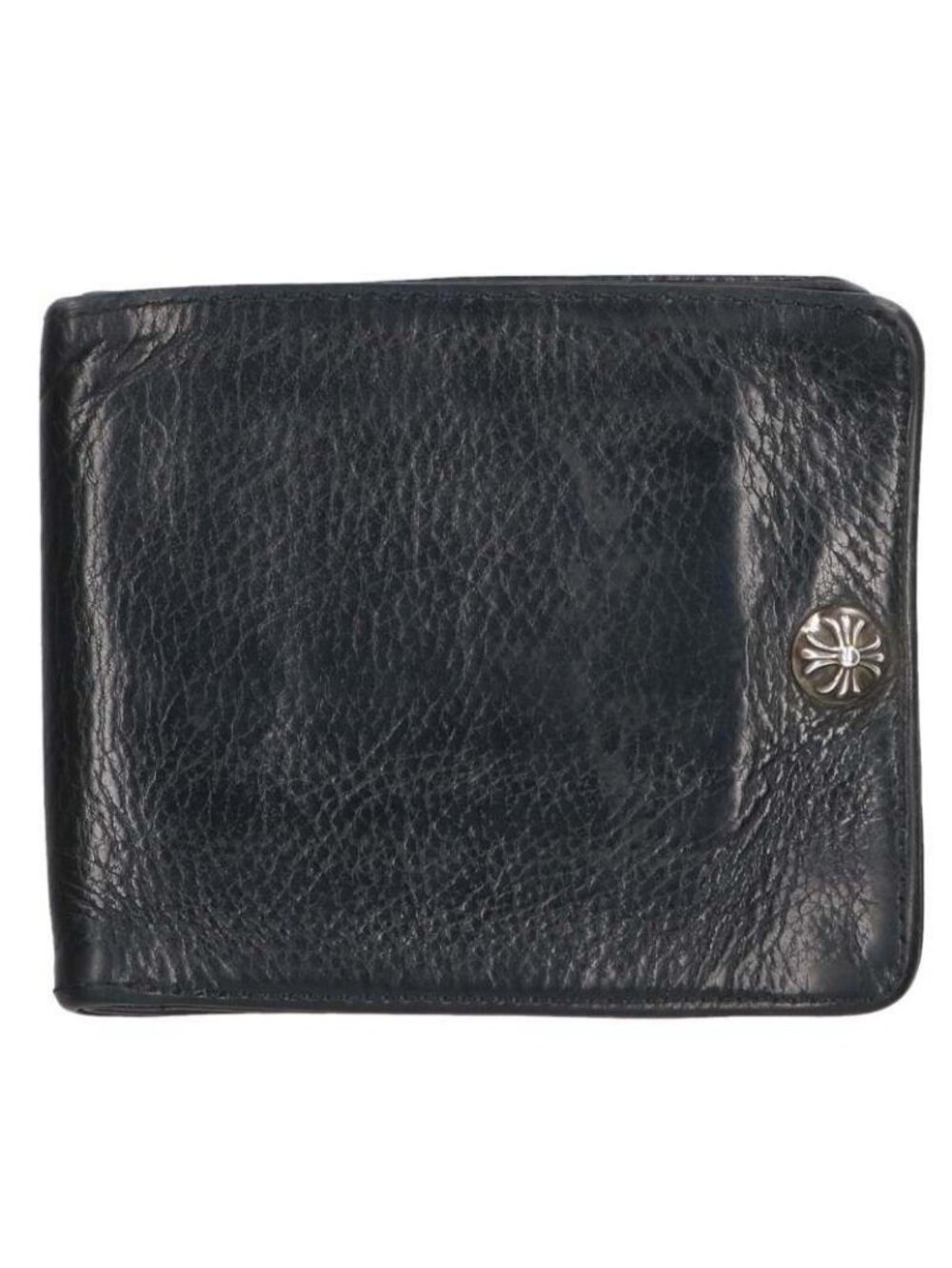 Chrome Hearts Cross Ball Button Leather Wallet